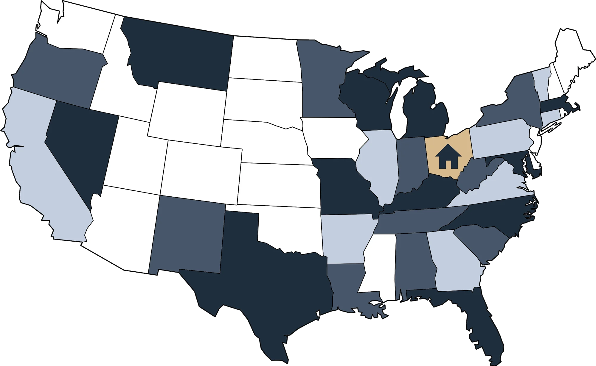 Jessup Wealth Management Client Locations